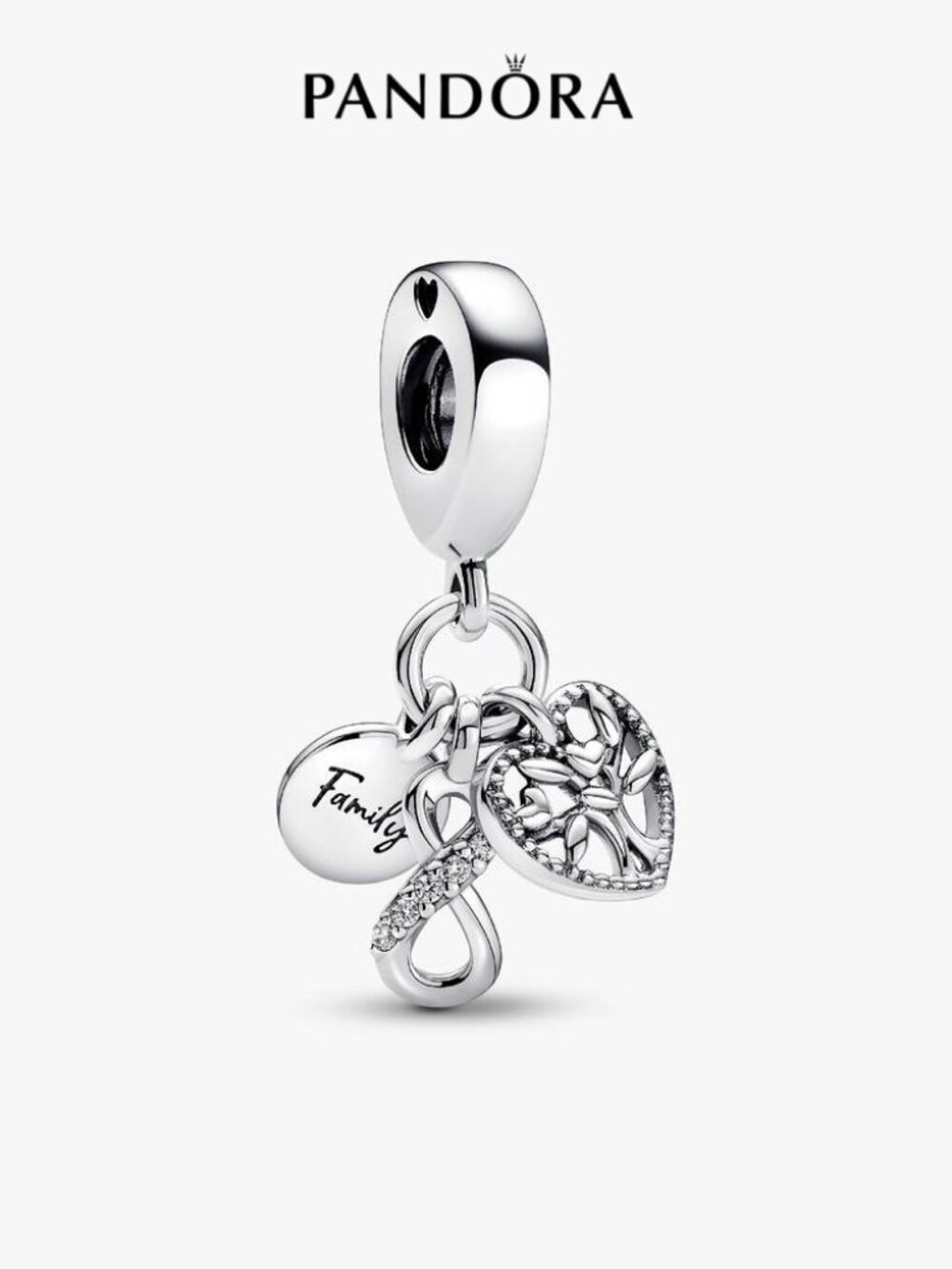 Pandora Family Infinity Triple Dangle Charm